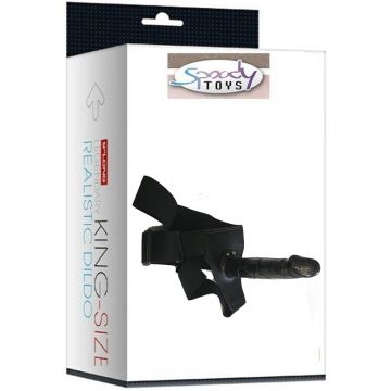 18 cm Bad Kitty Zenci Belden Bağlamalı Protez Penis