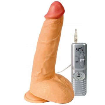 23 cm Mighty Muscle Titreşimli Ten Rengi Penis