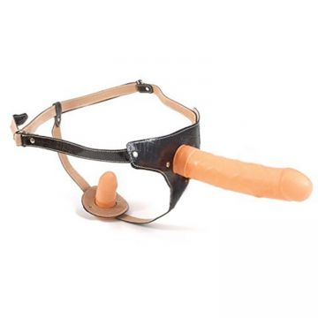 18 cm Lesbian Lover Çift Taraflı Belden Bağlamalı Penis