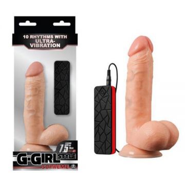 19 cm G-Girl Style Supreme Titreşimli Gerçekçi Penis