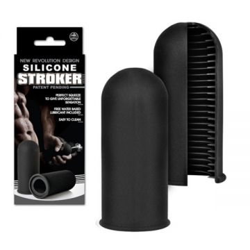 Silicone Stroker Siyah Renk Mastürbatör