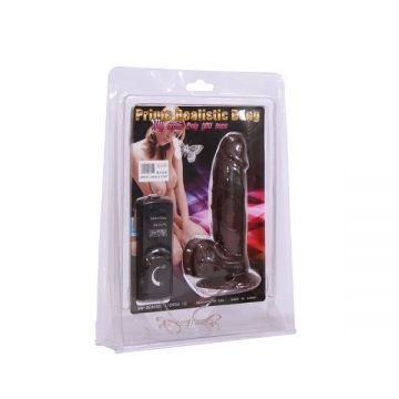 15 cm Prime Titreşimli Realistik Penis Brown