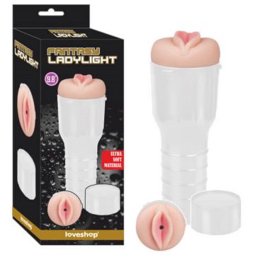 Fantasy Ladylight Fener Tipi Mastürbatör Beyaz