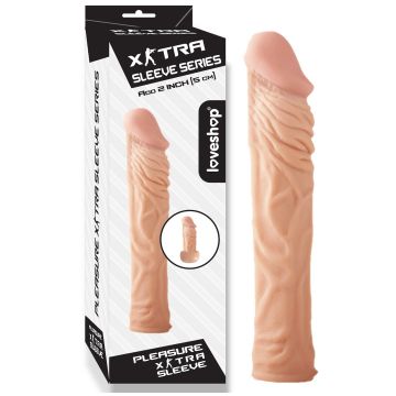 5cm Uzatmalı Et Dokulu Penis Kılıfı