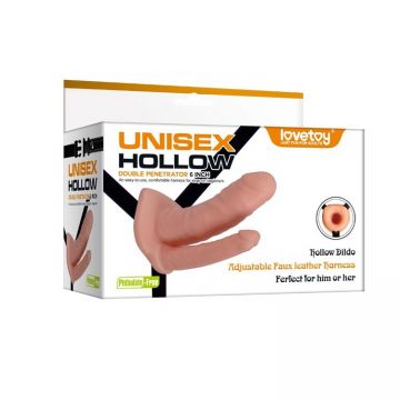 15 cm Unisex Hallow Çatallı Protez Penis